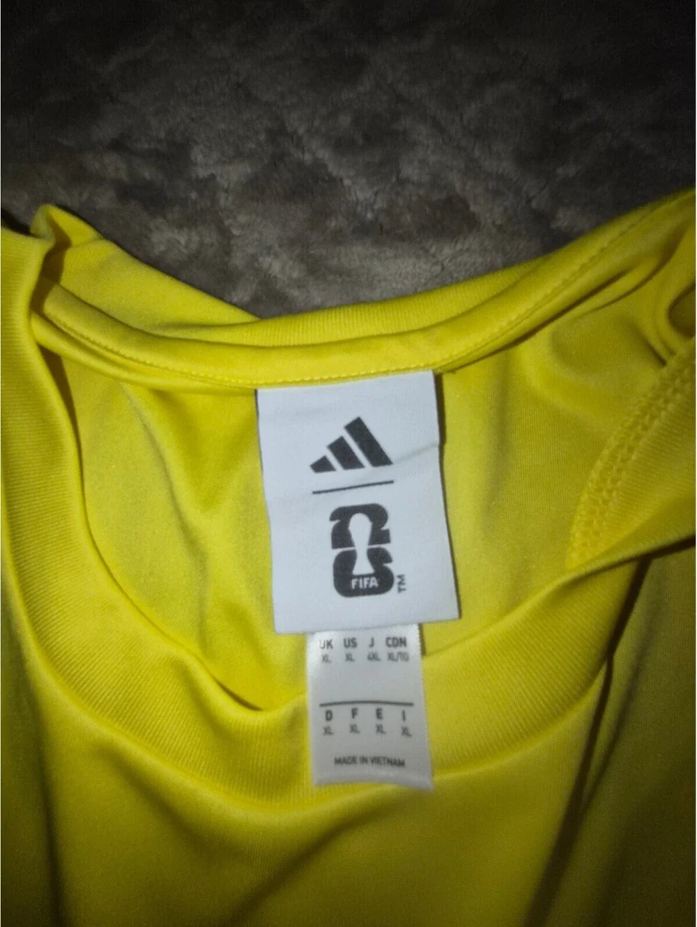 Adidas Colombia Soccer Jersey Yellow Size L Officially Licensed